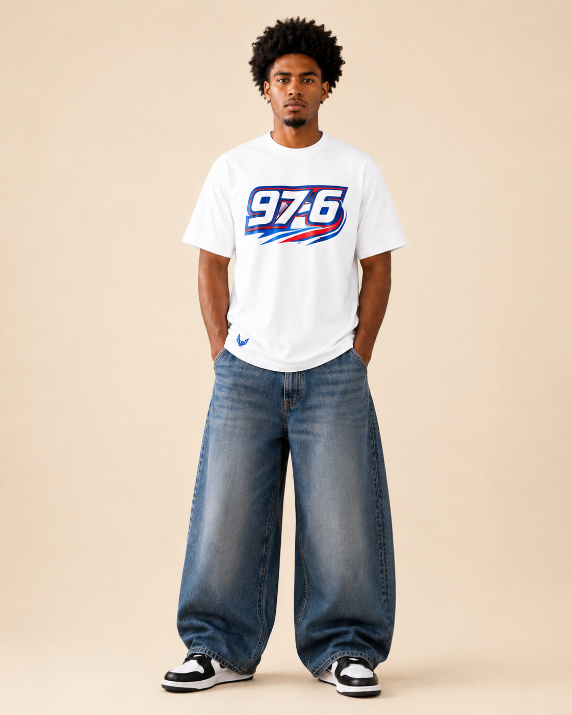 T-shirt Oversize 97-6 coupe oversize décontractée