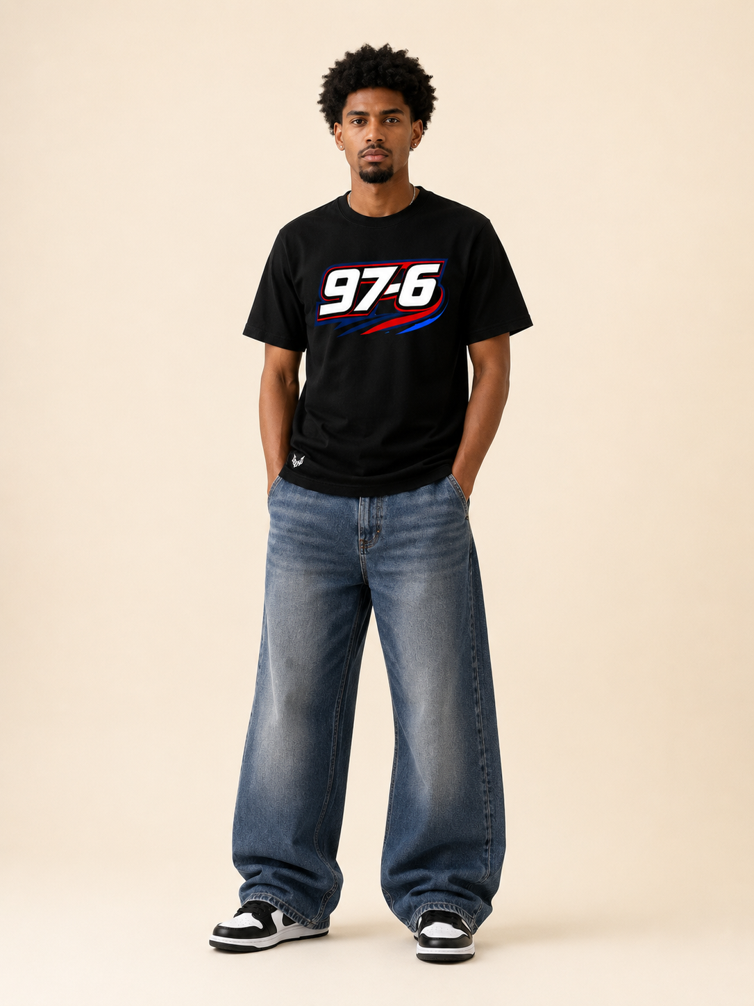 T-shirt Oversize 97-6 coupe oversize décontractée