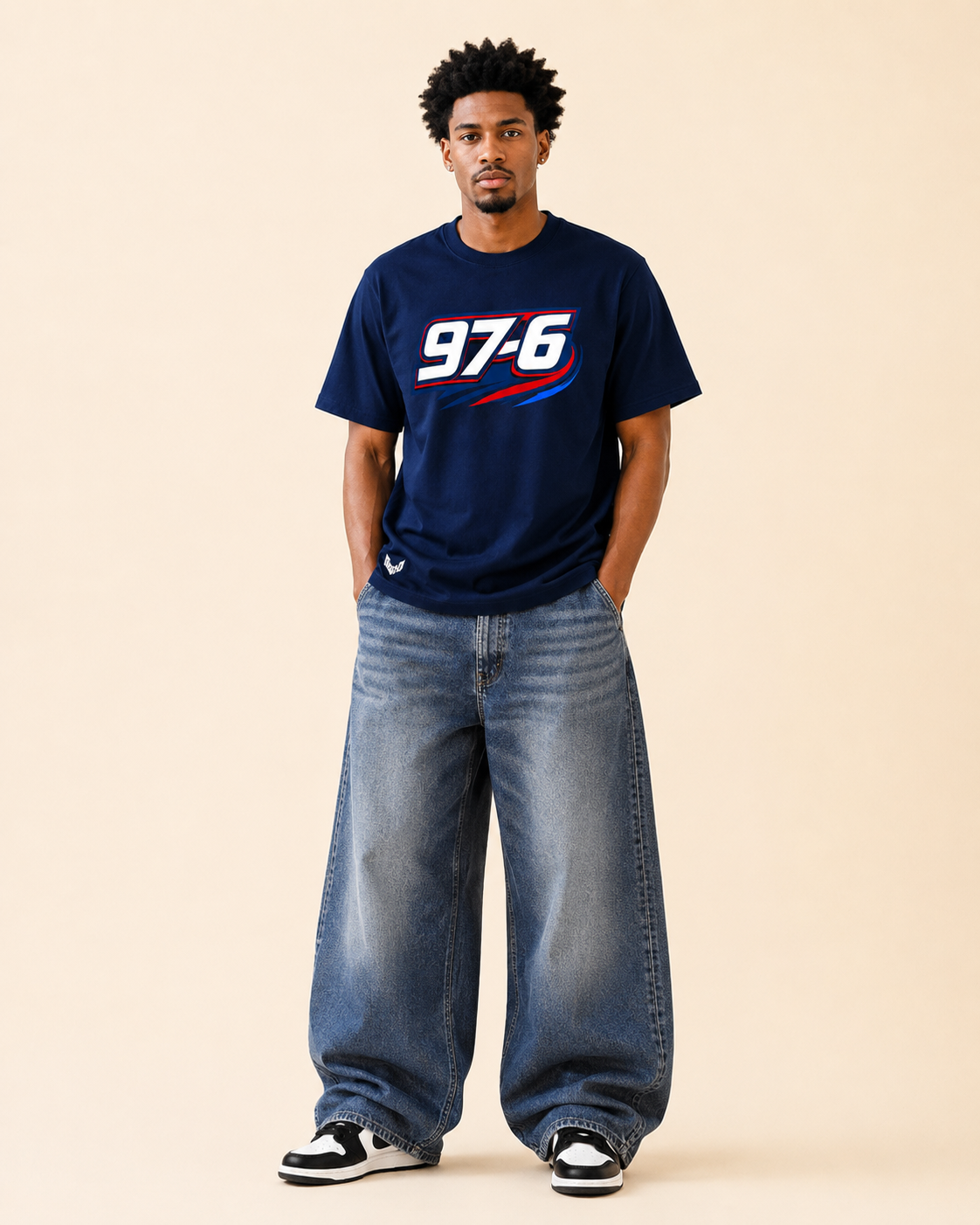 T-shirt Oversize 97-6 coupe oversize décontractée