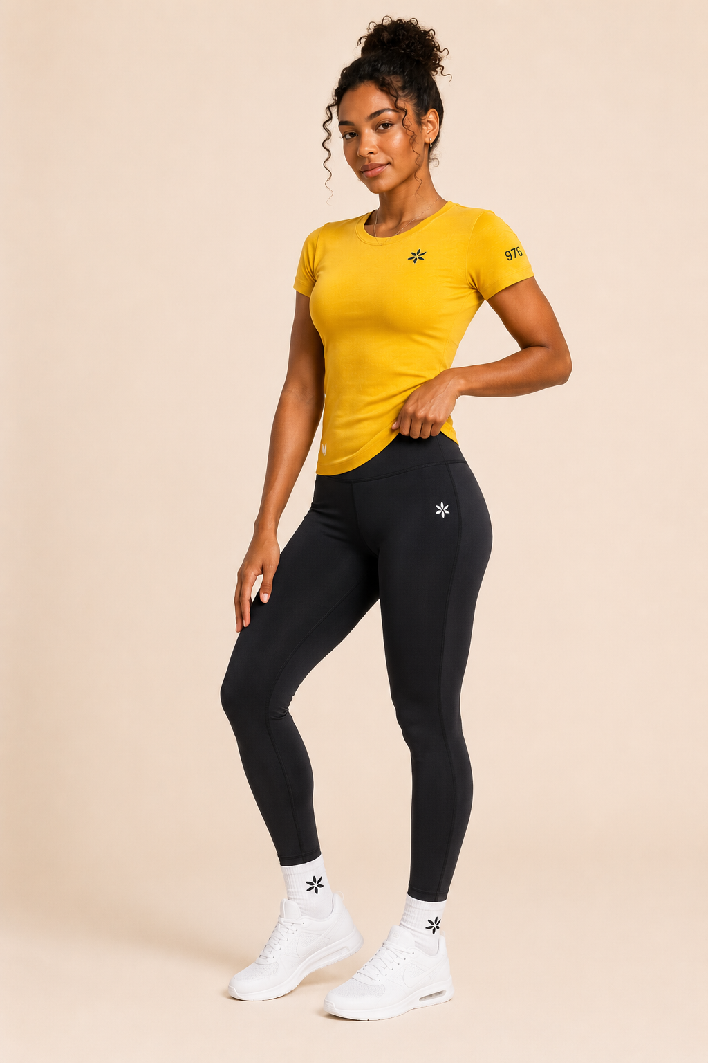 Ylang T-shirt slim Lifestyle Tee – jaune
