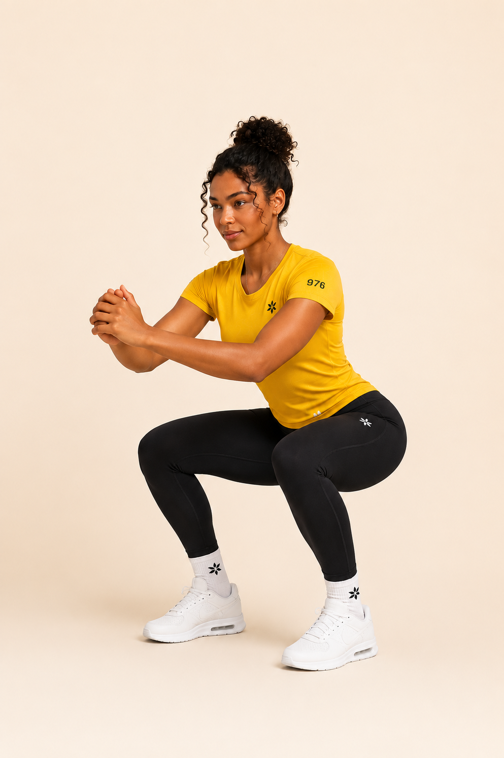 Ylang T-shirt slim Lifestyle Tee – jaune